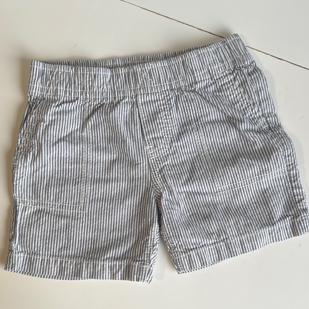 Striped Gray Kids Shorts